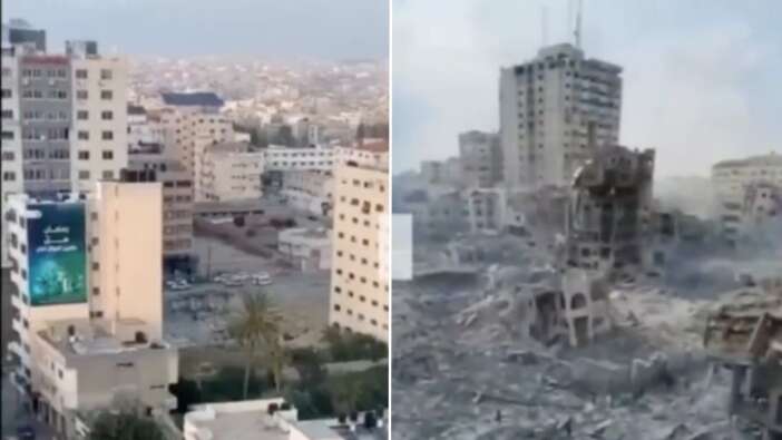 İsrail'in bombaladığı Gazze'deki yıkım havadan görüntülendi! 22 binden fazla bina enkaza döndü...