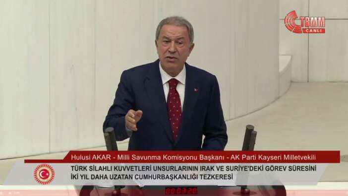 TBMM Suriye tezkeresi görüşmelerinde gerginlik: Hulusi Akar tepki gösterdi