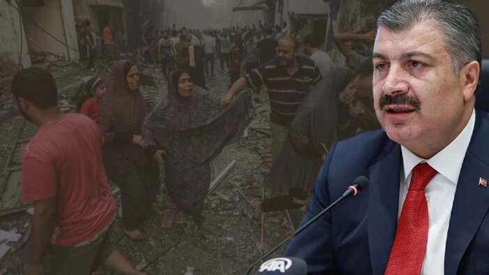 Sağlık Bakanı Fahrettin Koca'dan 3 dilde Gazze açıklaması: Hazır bekliyoruz
