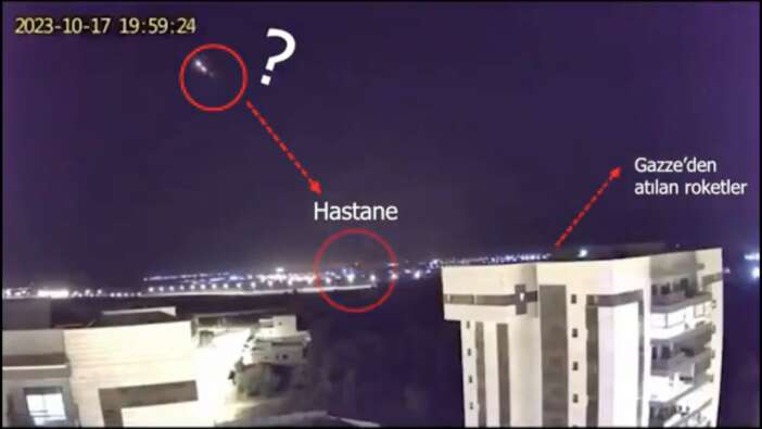 İsrail'in 'Hastaneyi biz bombalamadık, bakın!' diye paylaştığı video kurgu çıktı!