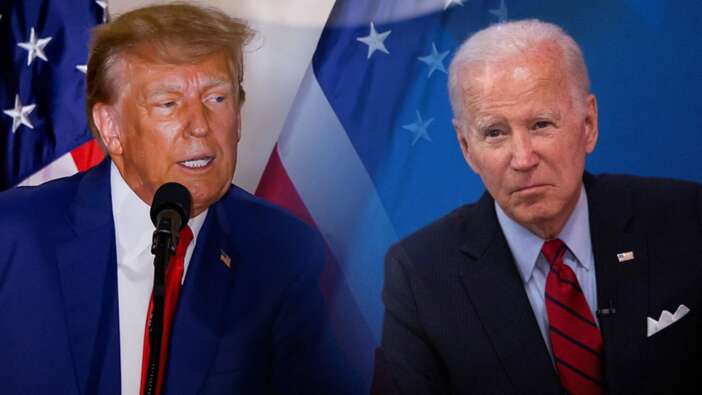 ABD Başkanı Joe Biden'ı yine taklit etti! İşte Trump'ın 'Bu adam bunak' sözleriyle yaptığı taklit