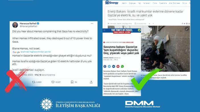 Naftali'nin "Gazze'ye giden elektrik hatlarını Hamas yok etti" iddiası yalan çıktı!