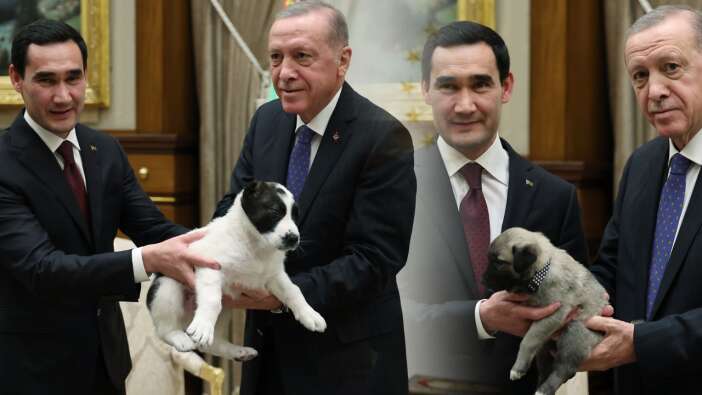 Cumhurbaşkanı Erdoğan Türkmenistan Devlet Başkanı ile ortak basın toplantısı düzenledi
