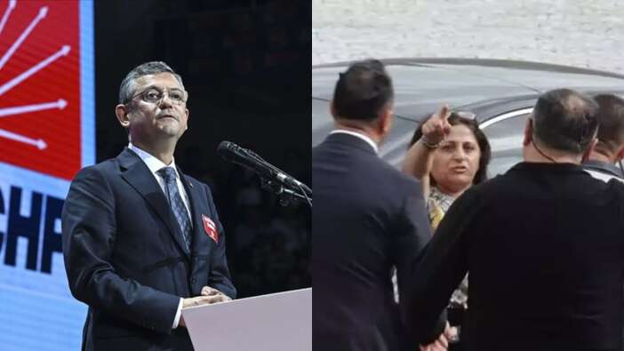 CHP Genel Başkanı Özgür Özel'e hoş geldin protestosu! ''Kemal Kılıçdaroğlu'nu sırtından vurdunuz''
