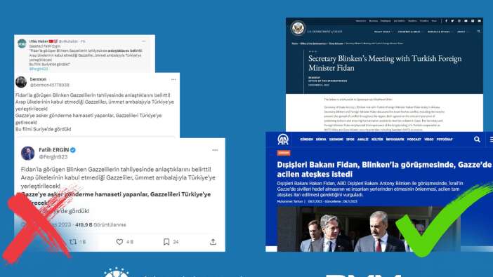 Dezenformasyonla Mücadele Merkezi, "Gazzelilerin Türkiye'ye yerleştirileceği" iddiasına yanıt