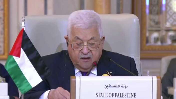 Filistin Devlet Başkanı Mahmud Abbas'ın sözleri yanlış çevrilince ortalık karıştı! Çevirmen 'ABD' yerine 'BAE' dedi...