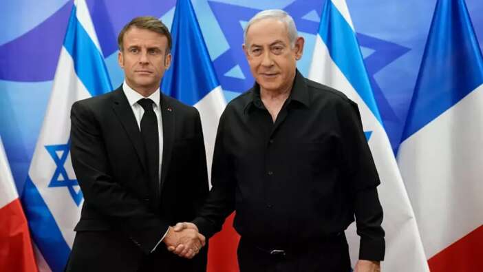 Emmanuel Macron'a geri vites attırdılar! İsrail'e özür telefonu