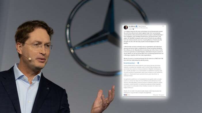 Mercedes'ten bebek katili İsrail'e milyonluk yardım! CEO duyurdu...