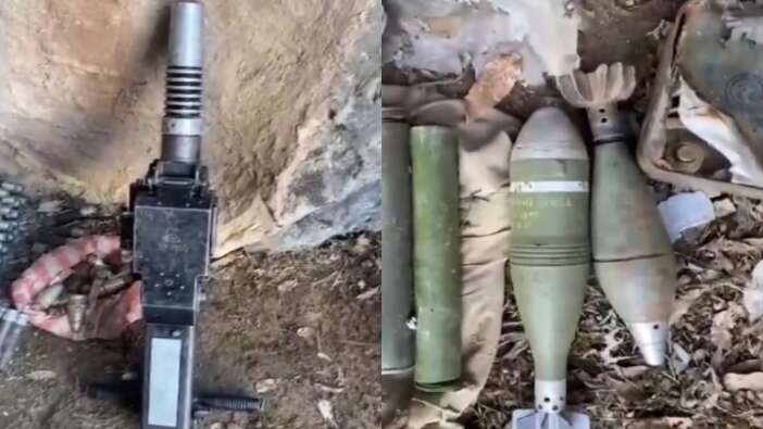 PKK'ya bir darbe daha: Teröristlerin mağarasında çok sayıda mühimmat ele geçirildi