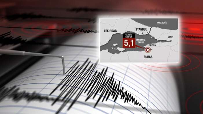 Gemlik'te 5,1 büyüklüğünde deprem! İstanbul'da da hissedildi
