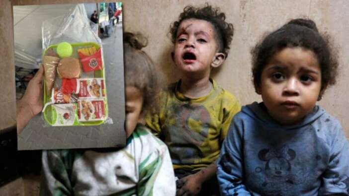 Birleşmiş Milletler'den Gazzeli çocuklara iğrenç yardım! Oyuncak hamburger gönderdiler