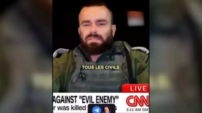 Siyonist İsrailli asker canlı yayında itiraf etti: Bizim savaşımız Hamas’la değil, tüm sivillerle