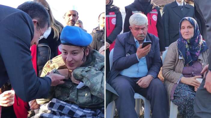 Cumhurbaşkanı Erdoğan şehit ailesiyle görüştü! Şehidin engelli kız kardeşi sesini duyunca mutlu oldu