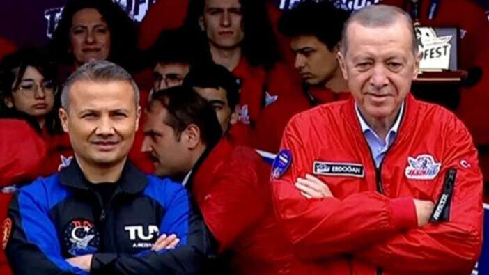 Cumhurbaşkanı Recep Tayyip Erdoğan İlk Türk astronot Alper Gezeravcı ile görüştü