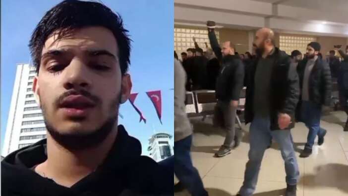 Atatürk'e hakaretten yargılanan Ahmet Bostancı serbest kaldı, adliye koridorlarında "Yaşasın şeriat" sloganları atıldı