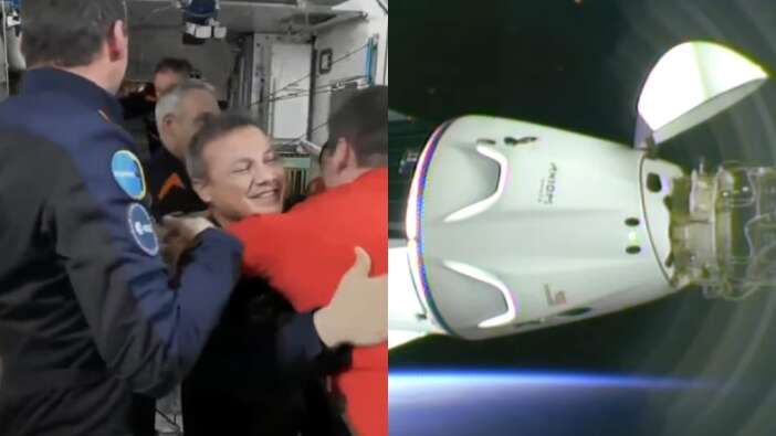 Tarihi anlar: Alper Gezeravcı'yı taşıyan Dragon kapsülü ISS'e başarıyla kenetlendi!
