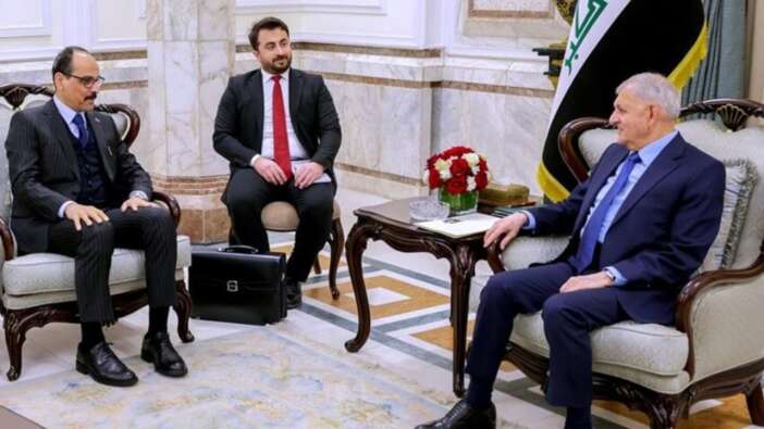 MİT Başkanı İbrahim Kalın, Irak Cumhurbaşkanı ile görüştü: PKK ile mücadelede işbirliği!
