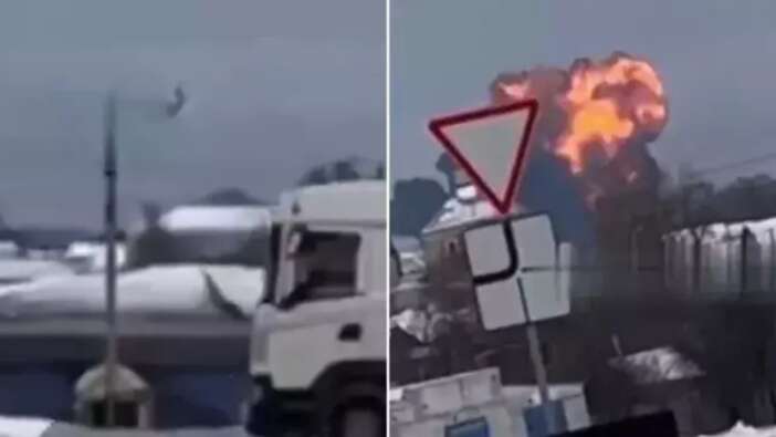 Esirleri taşıyan Rus uçağı düştü! Çok sayıda ölü var...