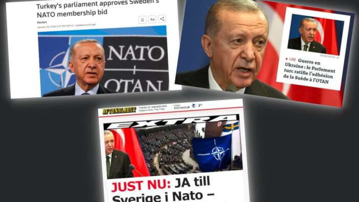 TBMM'nin İsveç'in NATO üyeliğine onayı dünya basınında: Erdoğan onayı ABD'den savaş uçaklarının teslim edilmesine bağladı!