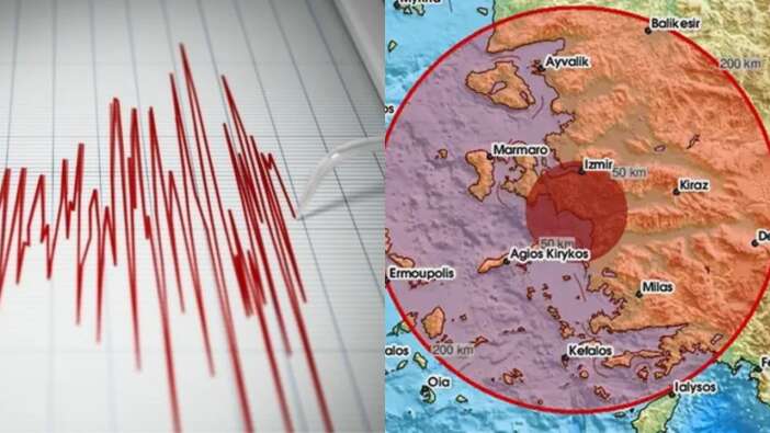 İzmir'de 5.1 büyüklüğünde deprem