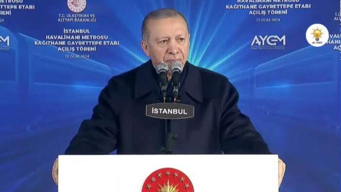 Gayrettepe-Kağıthane metro hattı açıldı! Cumhurbaşkanı Erdoğan: Havalimanı-Taksim arası 40 dakikaya düşecek!