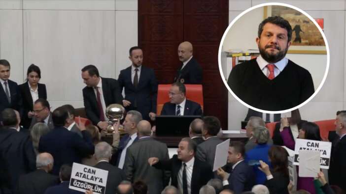 Can Atalay'ın vekilliği düştü! Karar okunurken TBMM'de hareketli anlar!