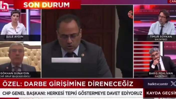 Durun yapmayın siz kardeşsiniz: CHP Grup Başkanvekili Gökhan Günaydın'dan canlı yayında Halk TV'ye salvolar