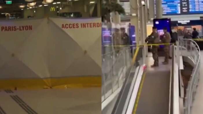 Bıçaklı saldırgan dehşet saçtı: Paris'te tren istasyonu kana bulandı