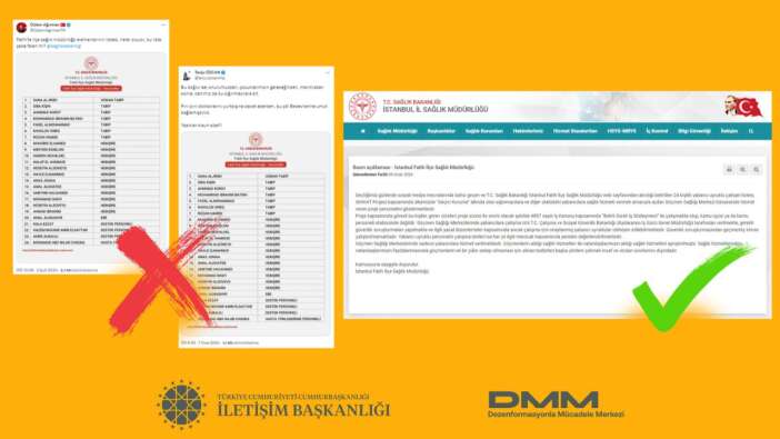 DMM'den "Göçmen Sağlığı Merkezi bünyesinde çalışıyorlar" iddiasına yalanlama