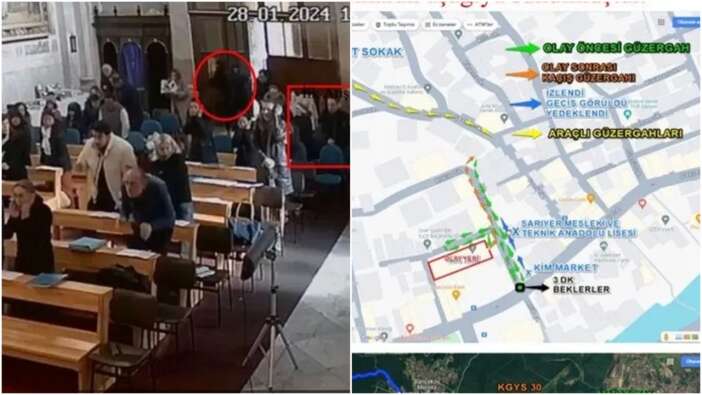 Adım adım takip edildiler! Kilise saldırısını gerçekleştiren teröristlerin kaçış güzergahları ortaya çıktı! Ekipler haritalandırdı