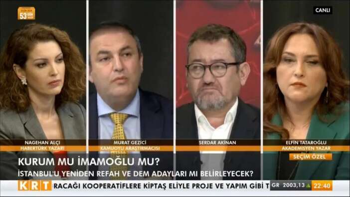 KRT TV'de CHP'nin anketçisi Murat Gezici'den Murat Kurum'a peş peşe övgüler: En güçlü aday...
