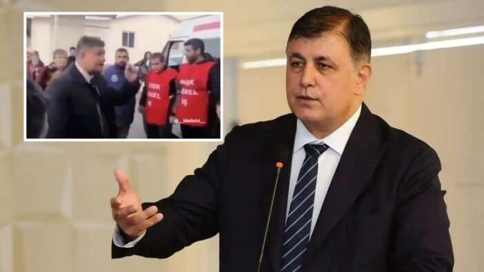 CHP'nin İzmir Büyükşehir Belediye Başkan Adayı Cemil Tugay, haklarını arayan işçileri tehdit etti!