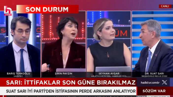 Şirin Payzın ve Seyhan Avşar, CHP'nin kanalı Halk TV'de DEM Parti savunuculuğu yaptı