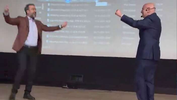 AK Parti ABB Başkan adayı Turgut Altınok ve İl Başkanı Özcan'ın eğlenceli videosu viral oldu
