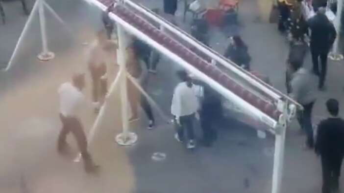 Denizli'de hastane kafeteryasına saldırıda 7 yaralı! İşte saldırıdan ilk görüntüler
