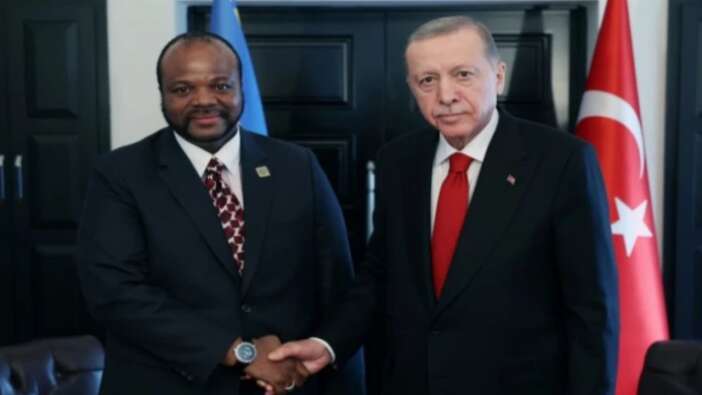 Cumhurbaşkanı Erdoğan, Esvatini Kralı III. Mswati ile görüştü