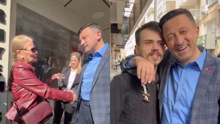 İzmir sokaklarında Büyükşehir Belediye Başkan adayı Hamza Dağ'a büyük ilgi!
