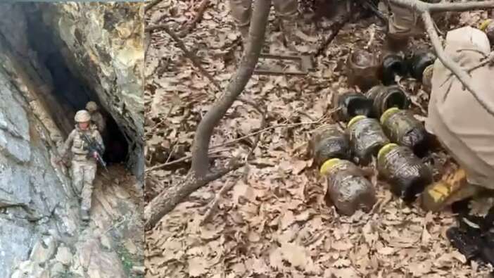 PKK'lı teröristlerin kullandığı 11 sığınak ve 2 depo imha edildi