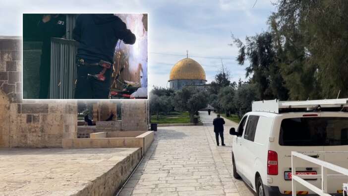 Bir İsrail alçaklığı daha: Mescid-i Aksa'ya demir kafes yaptılar