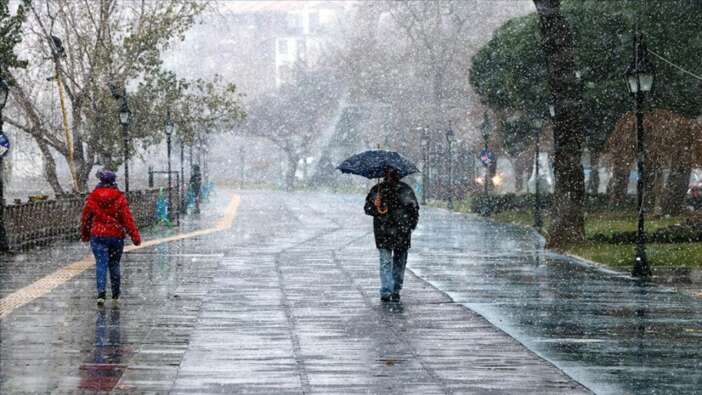 Meteoroloji'den karla karışık yağmur uyarısı! Bu illerde yaşayanlar dikkat...