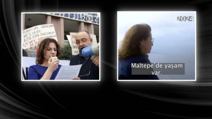 CHP'li Maltepe Belediye Başkan adayı Esin Köymen 11 yıl önce karşı çıktığı yerde bugün reklam filmi çekti!