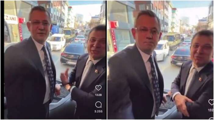 CHP'nin seçim otobüsünde ilginç anlar! ''Genel Başkanım'' diye seslenen CHP'liye İmamoğlu cevap verdi! Özgür Özel'in yüz ifadesi dikkat çekti
