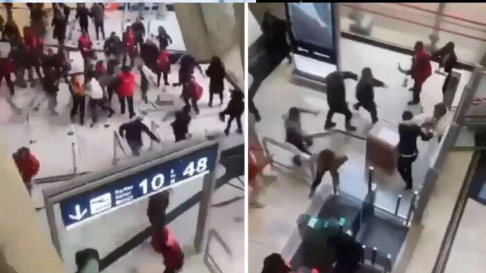 Teröristin Türkiye'ye iadesini engellemeye çalışan PKK yandaşları, Fransa'da havalimanı bastı