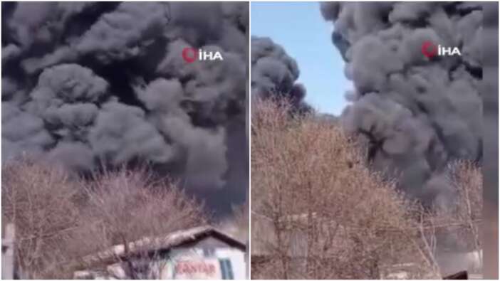 Ankara'da geri dönüşüm tesisinde büyük yangın!
