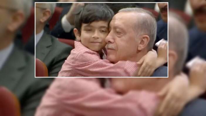 Yürekleri ısıtan anlar... Küçük çocuğun Cumhurbaşkanı Erdoğan sevgisi
