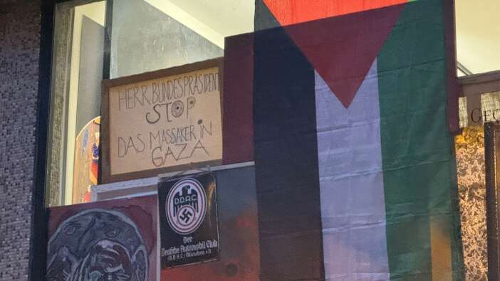 Almanya Cumhurbaşkanı Steinmeier'e Beyoğlu'nda “Leva Palestina” dinlettiler