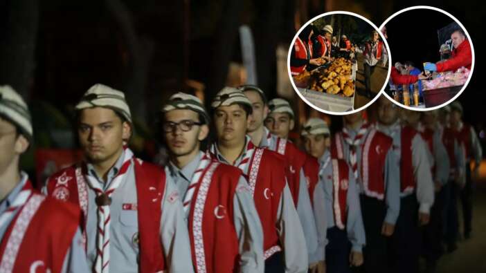 Çanakkale Kara Savaşları'nın 109. yılı: 57. Alay Vefa Yürüyüşü düzenlendi! Saçlarına kına yakılan gençler asker çorbası içti...