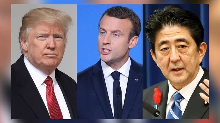 Macron, Trump ve Abe ile Kuzey Kore'yi görüştü!