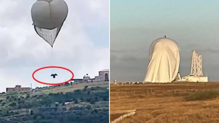 Savaşın başından bu yana en büyük saldırı: Hizbullah, İsrail'in casus balonlarını vurdu!