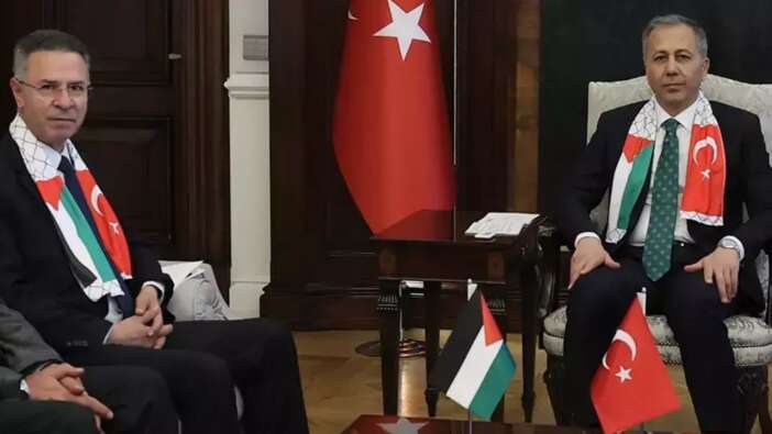 Bakan Yerlikaya, Filistin Büyükelçisi ile görüştü